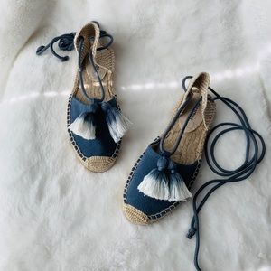 Soludos Tassel Lace-Up Espadrilles